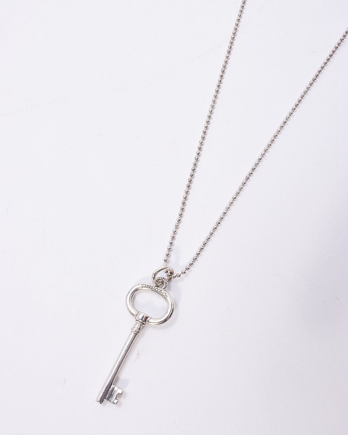 Tiffany 
Co. Silver Key Pendant Necklace