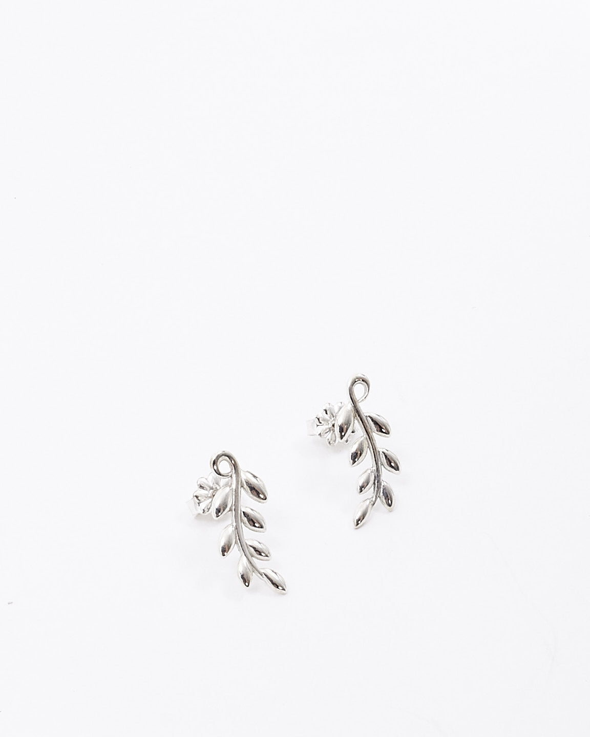 Tiffany 
Co. Silver Olive Leaf Climber Earrings