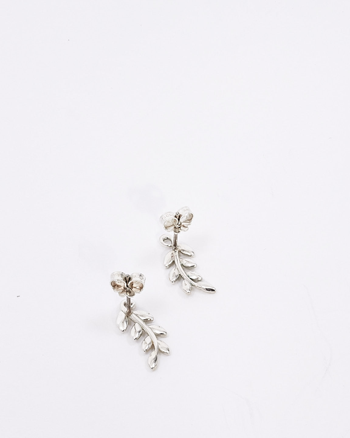 Tiffany 
Co. Silver Olive Leaf Climber Earrings