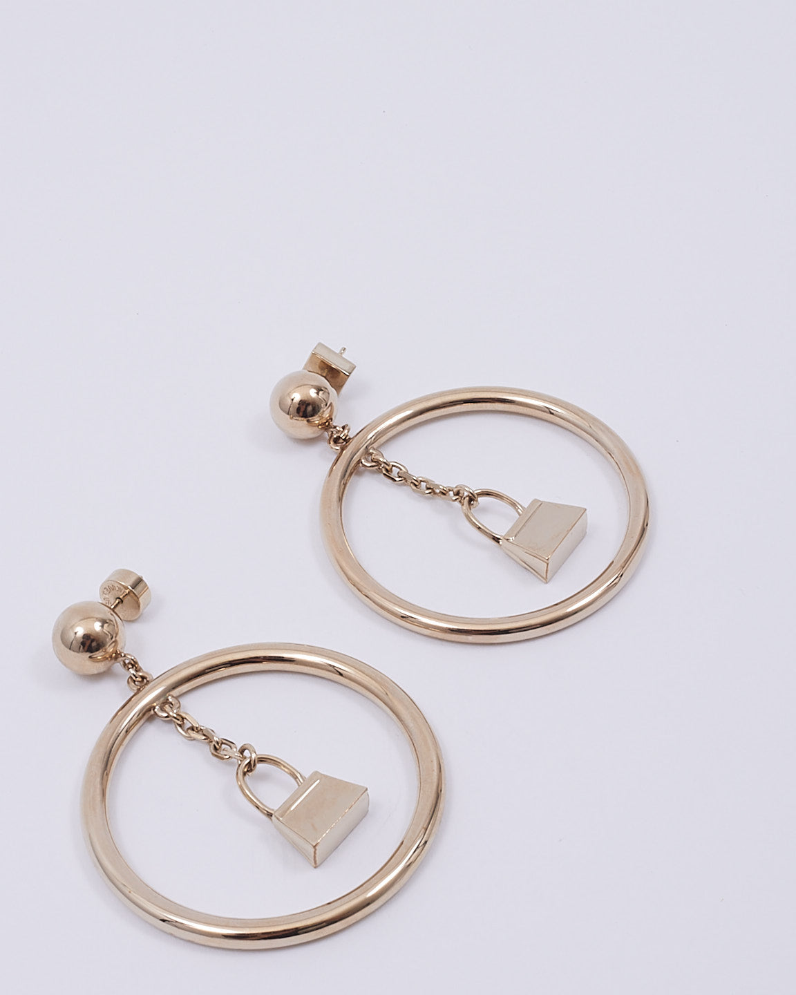 Jacquemus Silver Le Chiquito Drop Hoop Earrings