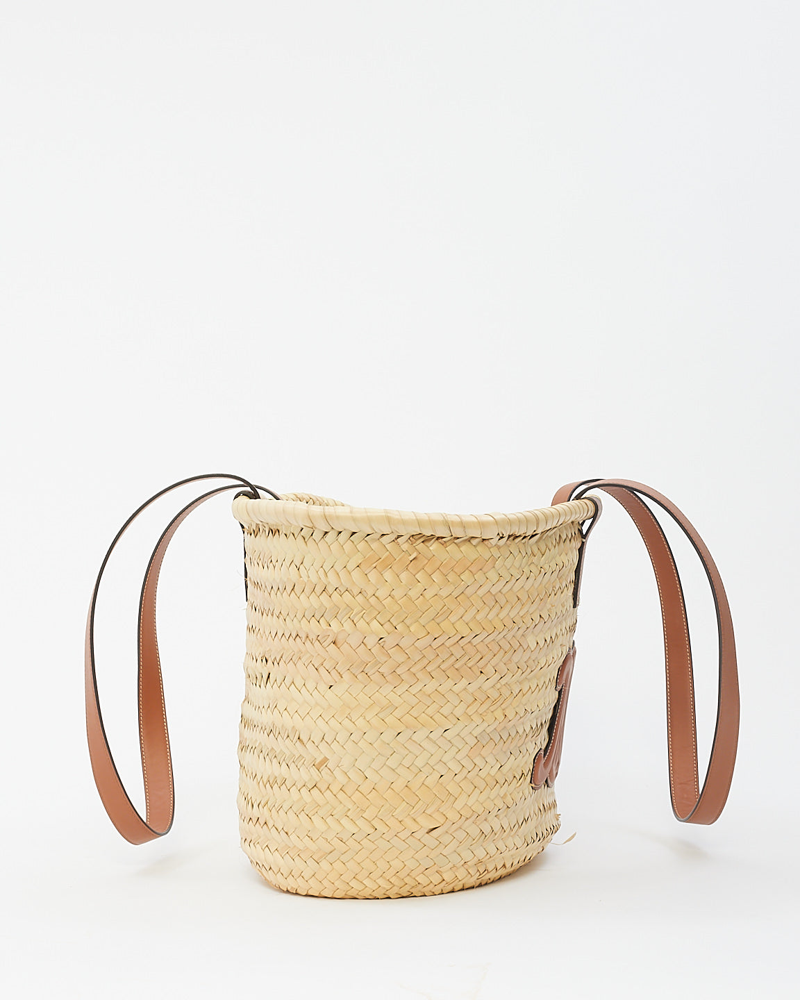 Celine Beige Raffia Classic Panier In Palm Leaves Meidum Tote