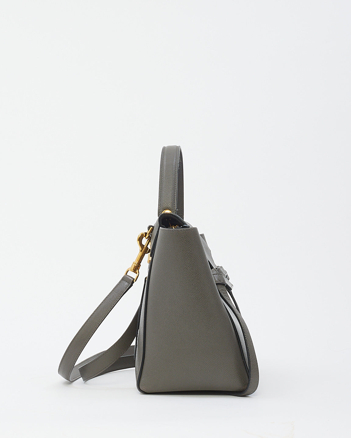 Celine Grey Grained Leather Mini Belt Bag