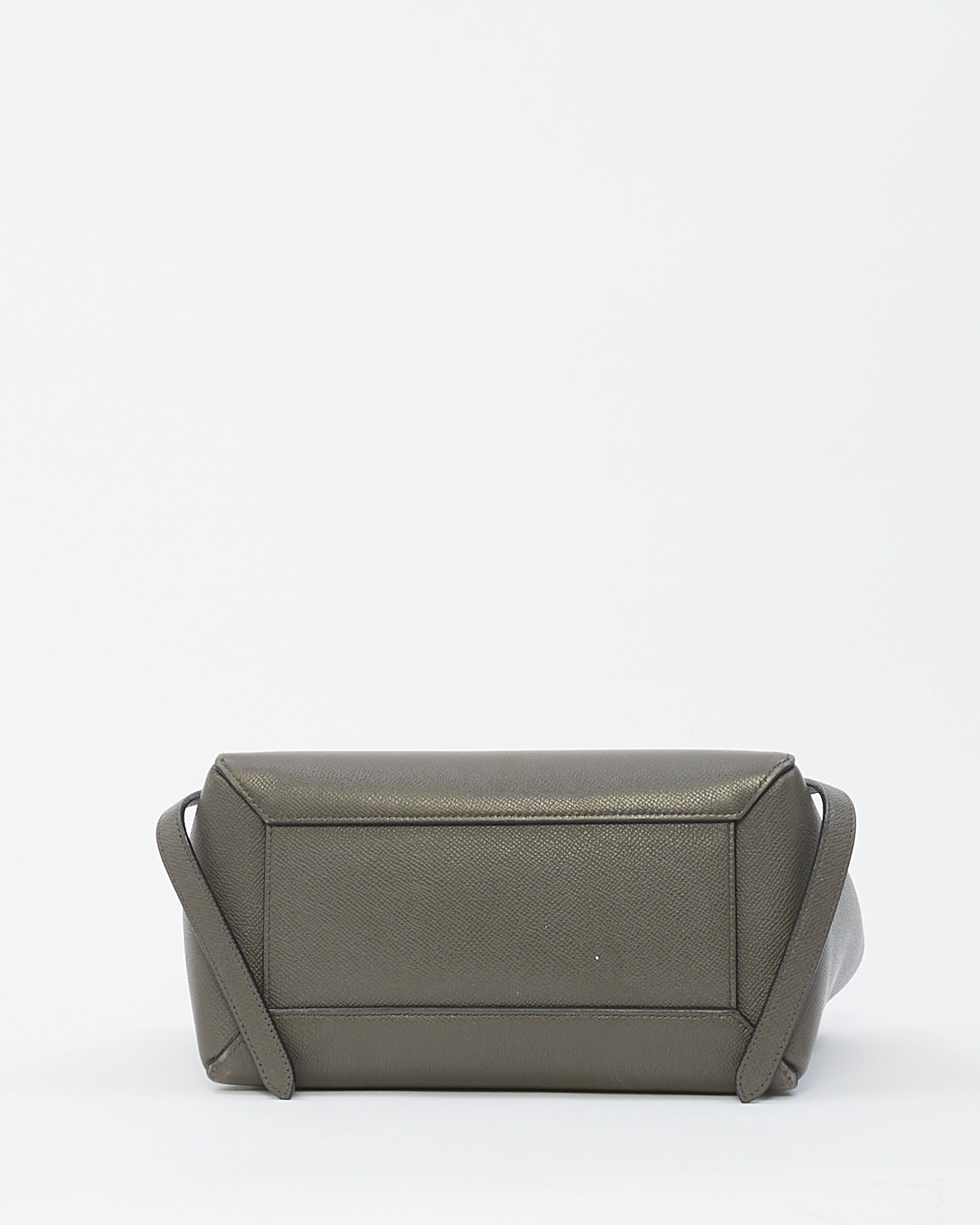 Celine Grey Grained Leather Mini Belt Bag