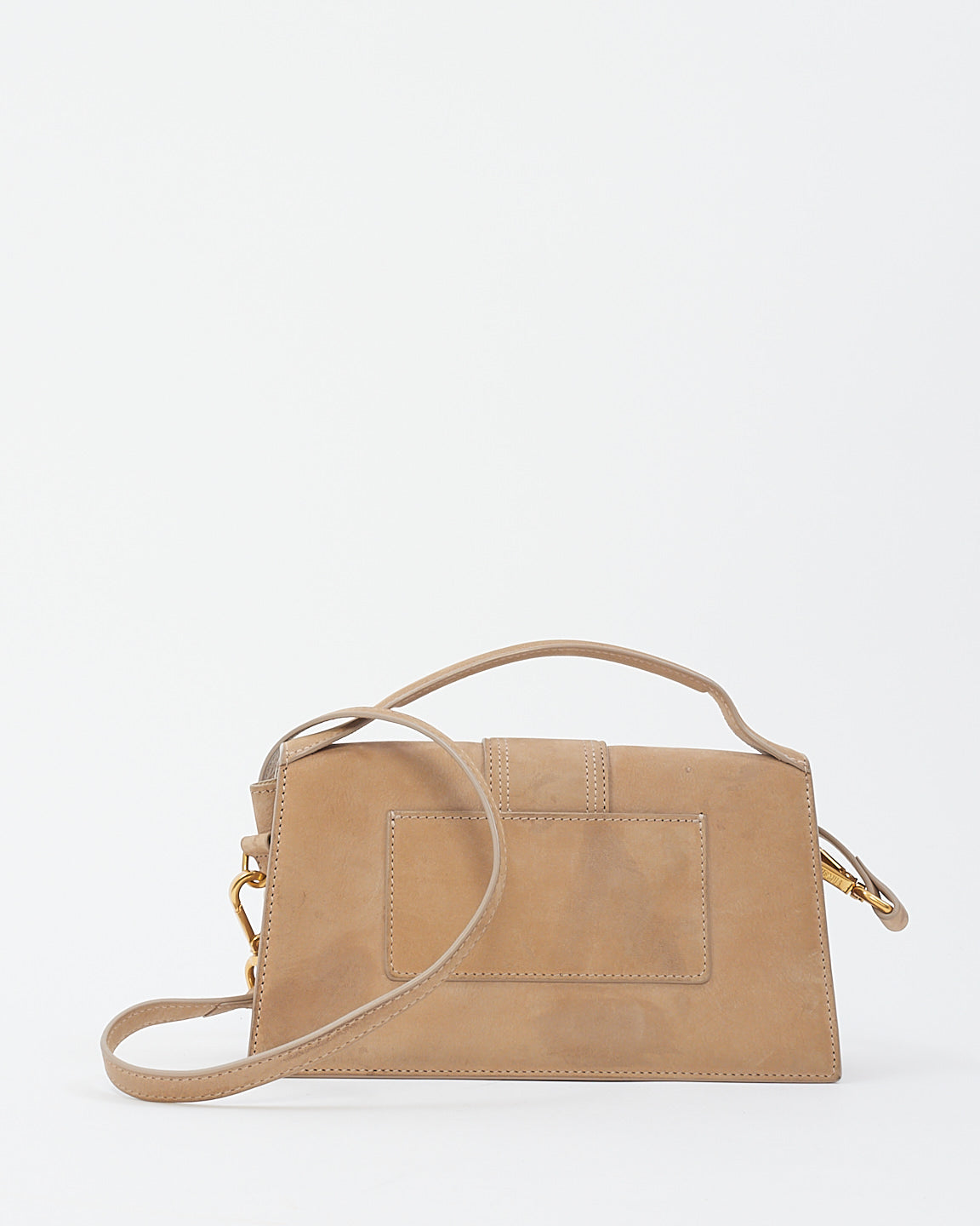 Jacquemus Beige Suede Le Papier Le Bambino Bag