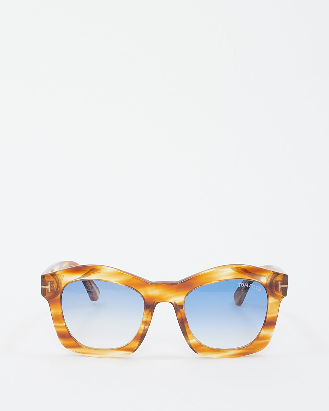 Tom Ford Brown /Blue Gradient Acetate Greta Wayfarer Sunglasses - TF431