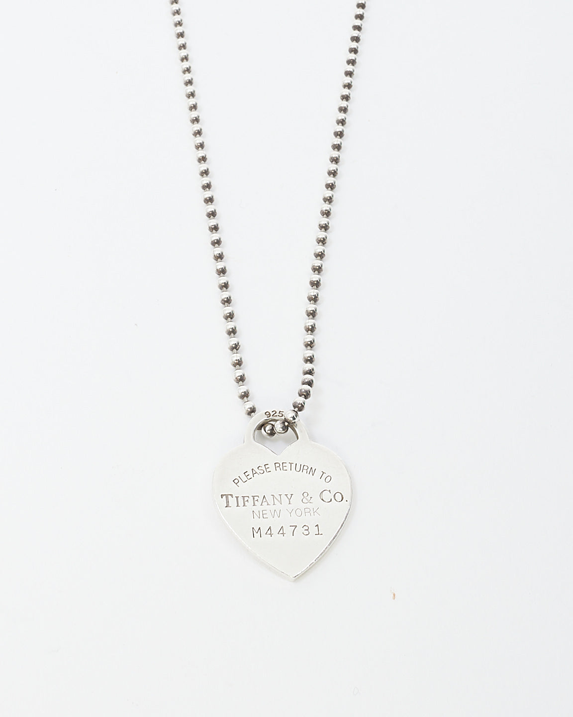 Tiffany 
Co. Silver Return to Tiffany Heart Lock Necklace