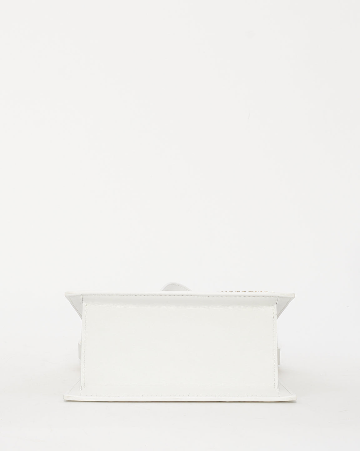 Jacquemus White Leather ‘Le Moyen Chiquito’ Bag