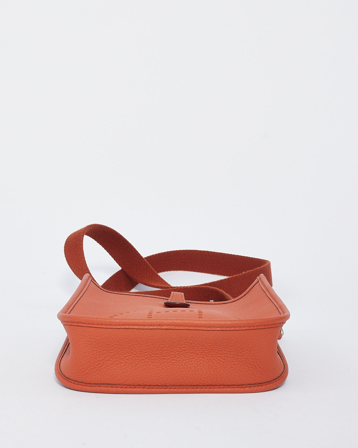 Hermès Burnt Orange Clemence Leather Evelyne TPM Bag