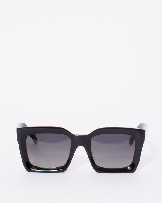 Celine Black Acetate Oversized Square Frame CL40130F Sunglasses