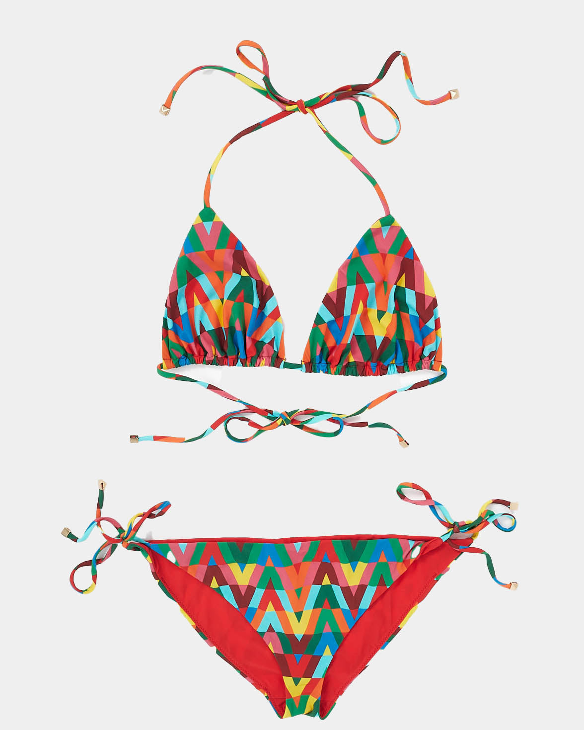 Valentino Multicolor V Bikini - M TOP/ S BOTTOM