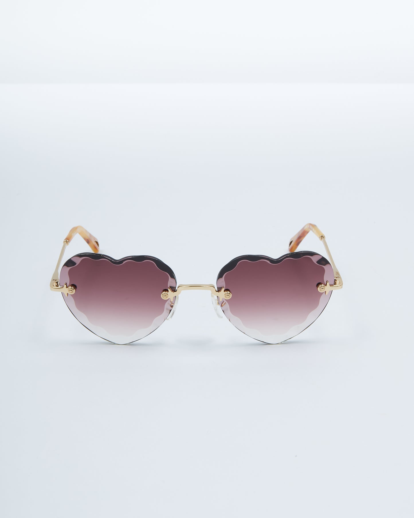 Chloe Brown Heart Shaped CE150S Sunglasses