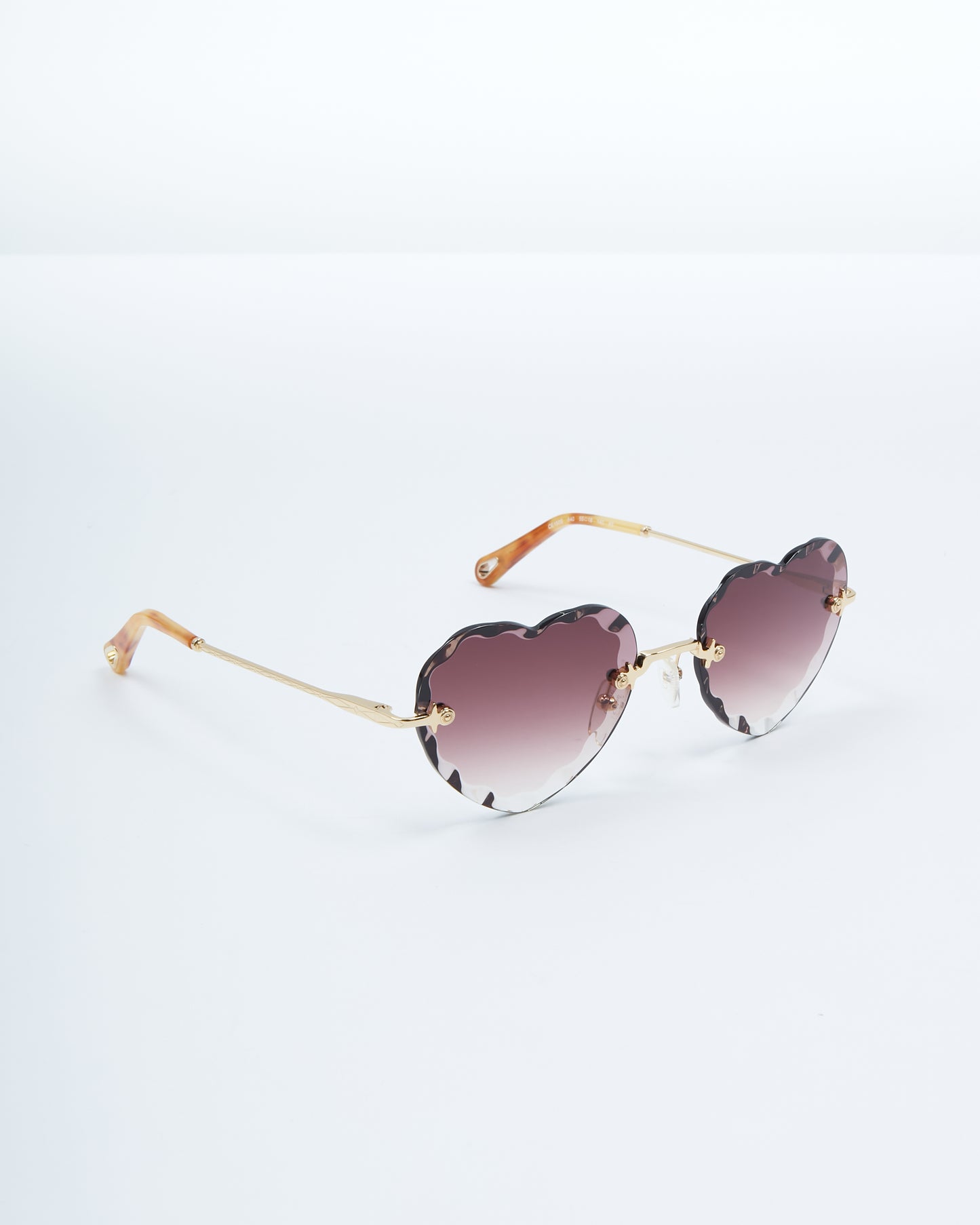 Chloe Brown Heart Shaped CE150S Sunglasses