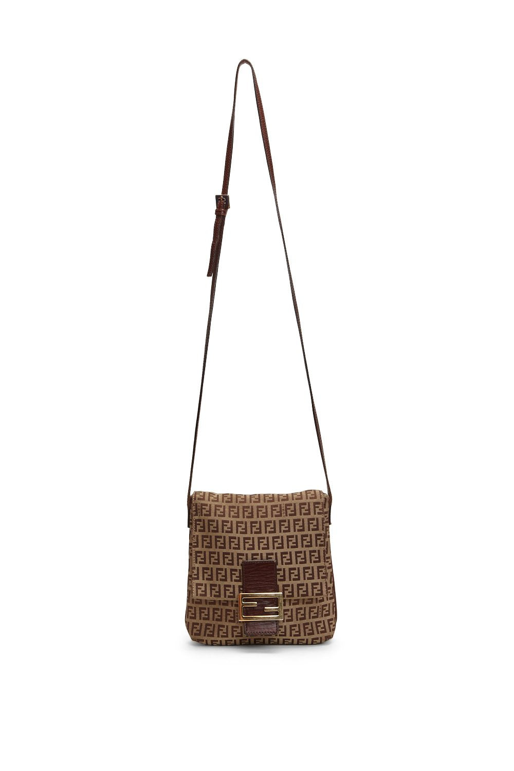 Fendi Brown Zucchino Small Crossbody