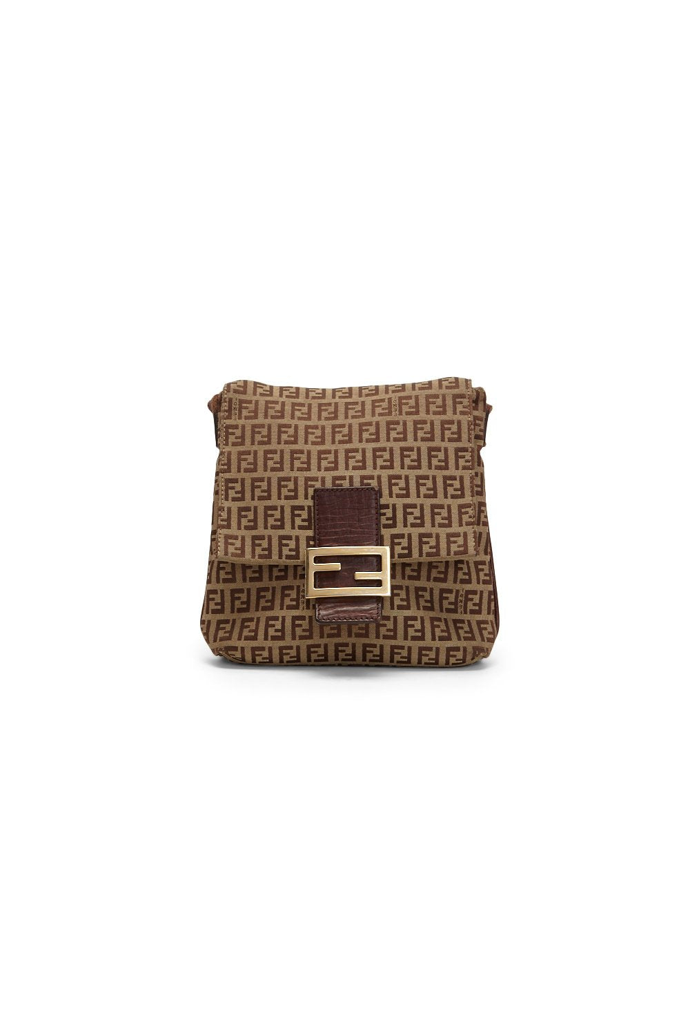 Fendi Brown Zucchino Small Crossbody