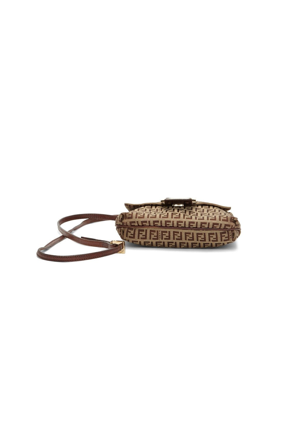 Fendi Brown Zucchino Small Crossbody