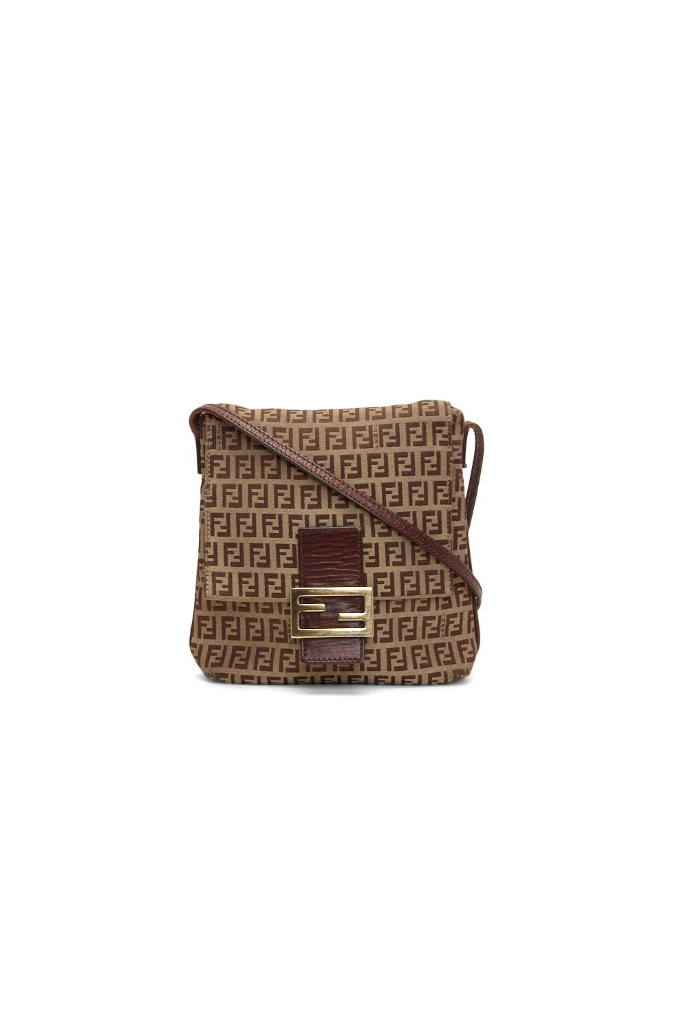 Fendi Brown Zucchino Small Crossbody