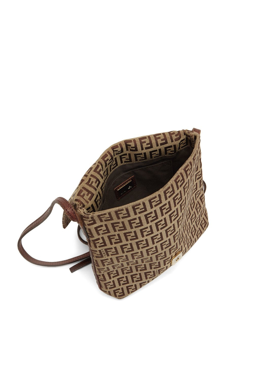 Fendi Brown Zucchino Small Crossbody