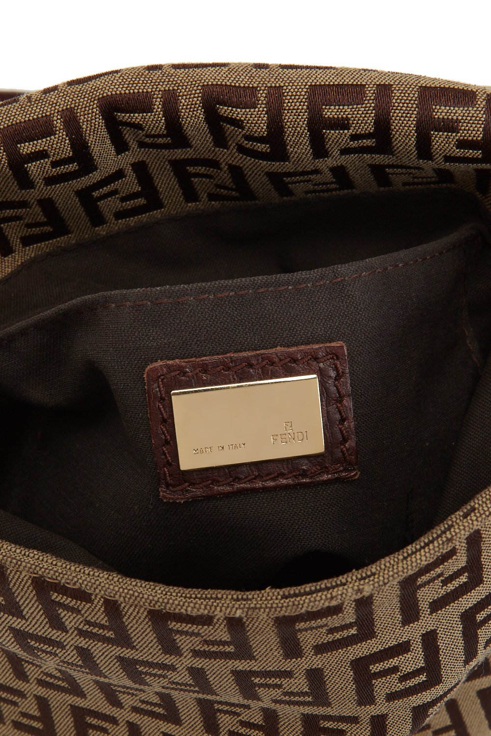 Fendi Brown Zucchino Small Crossbody