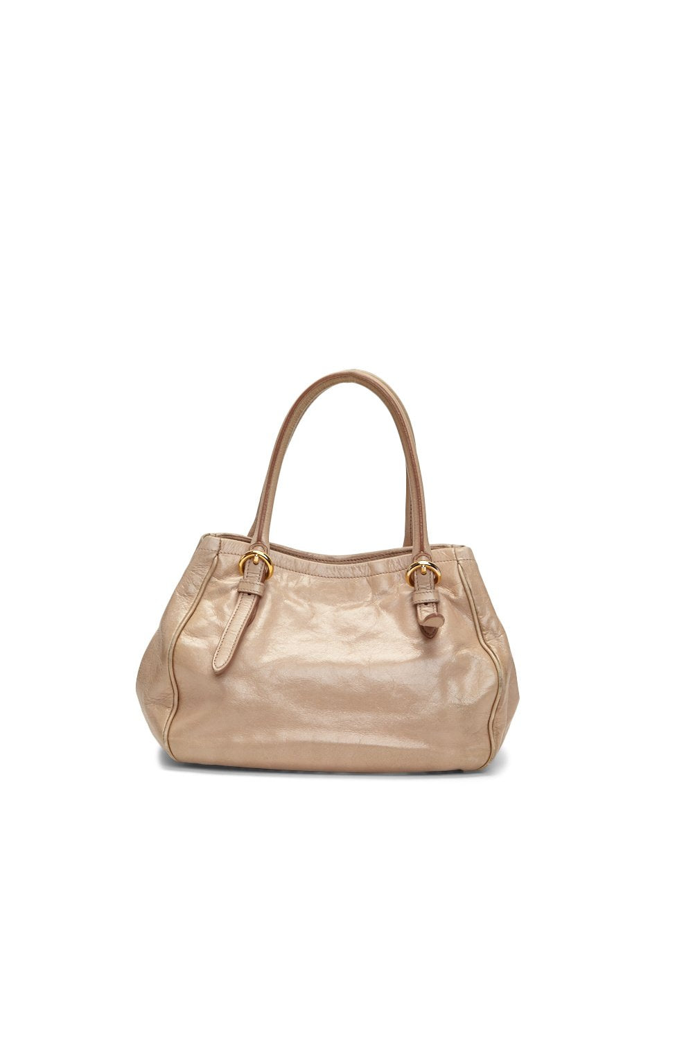 Miu Miu Nude Vitello Shine 1095 Convertible Tote