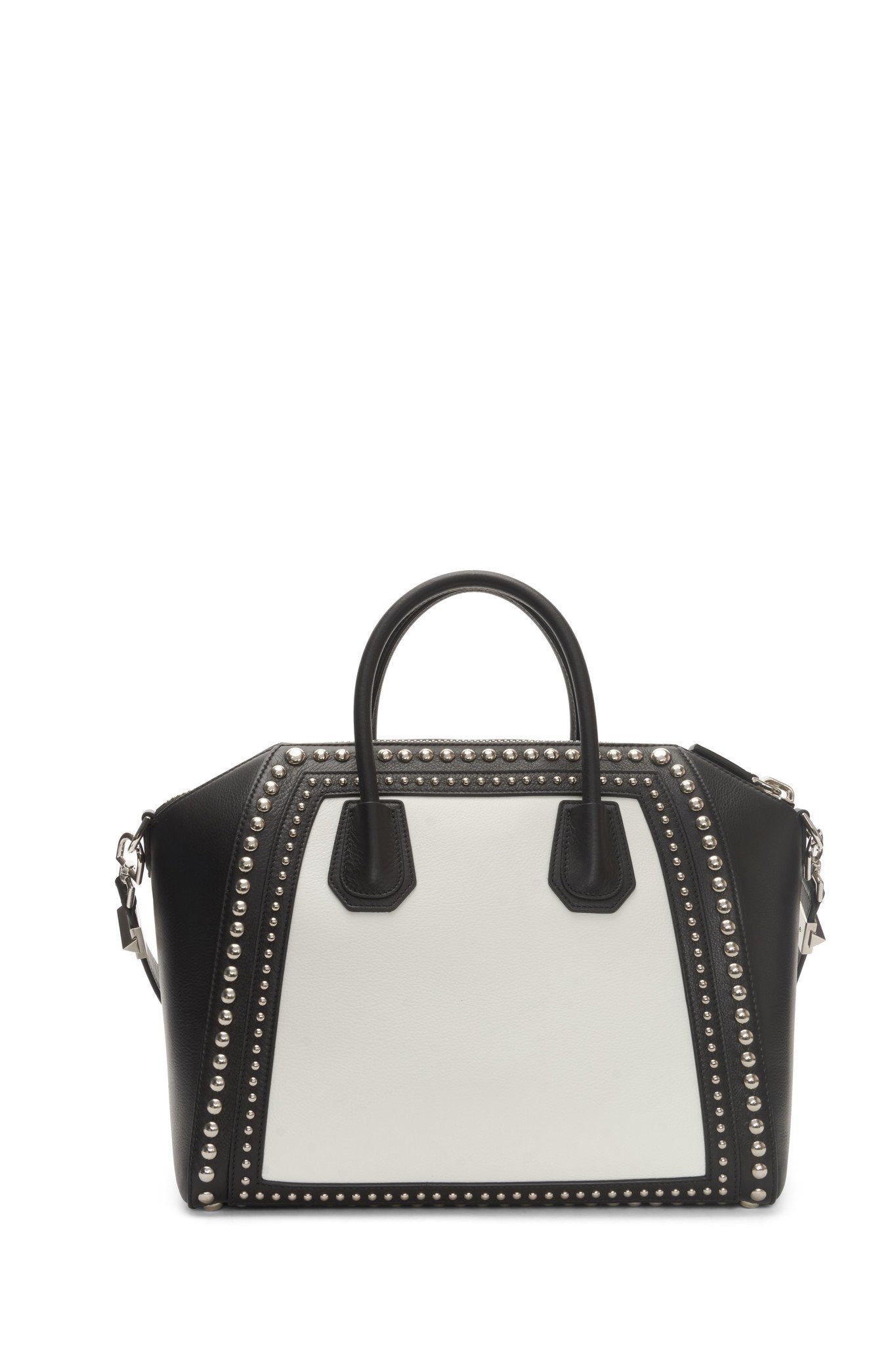 Givenchy Black and White Medium Studded Antigona