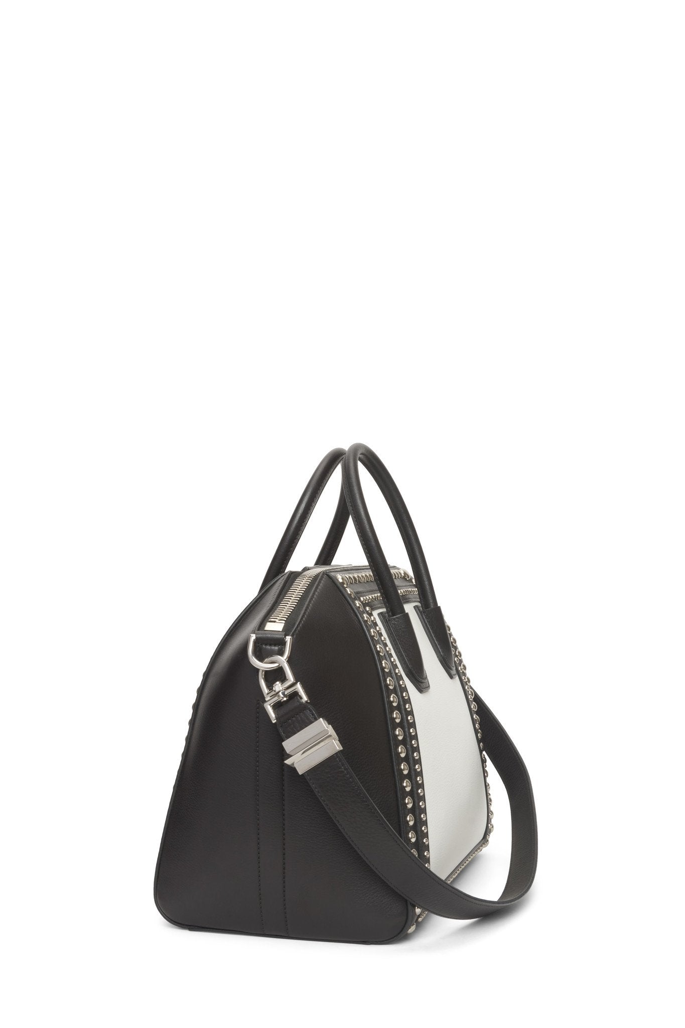 Givenchy Black and White Medium Studded Antigona