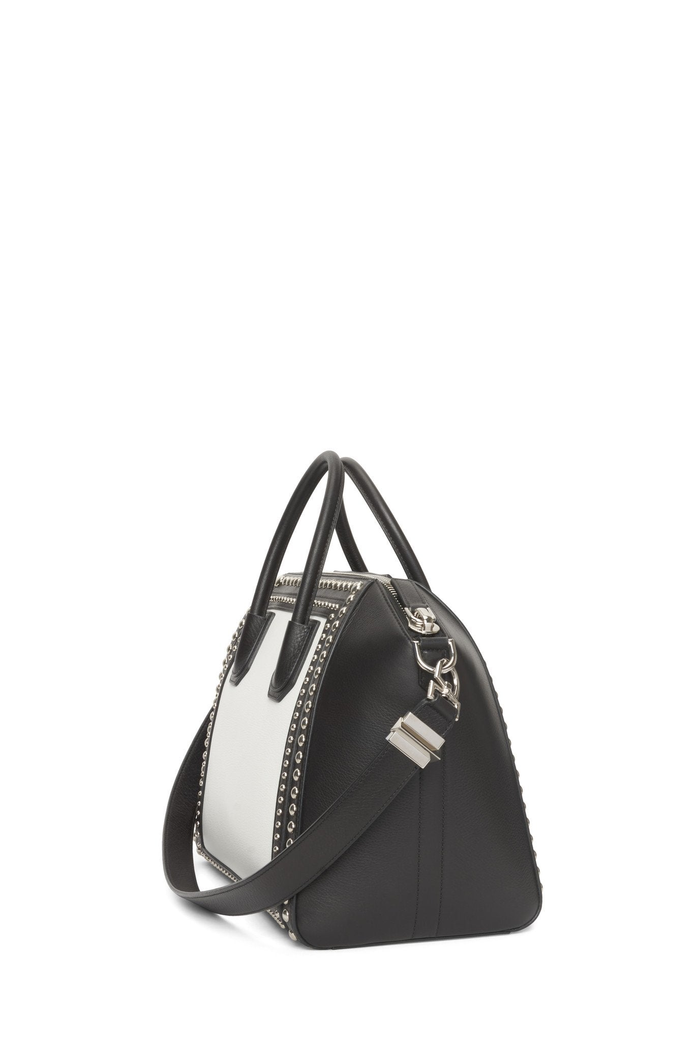 Givenchy Black and White Medium Studded Antigona