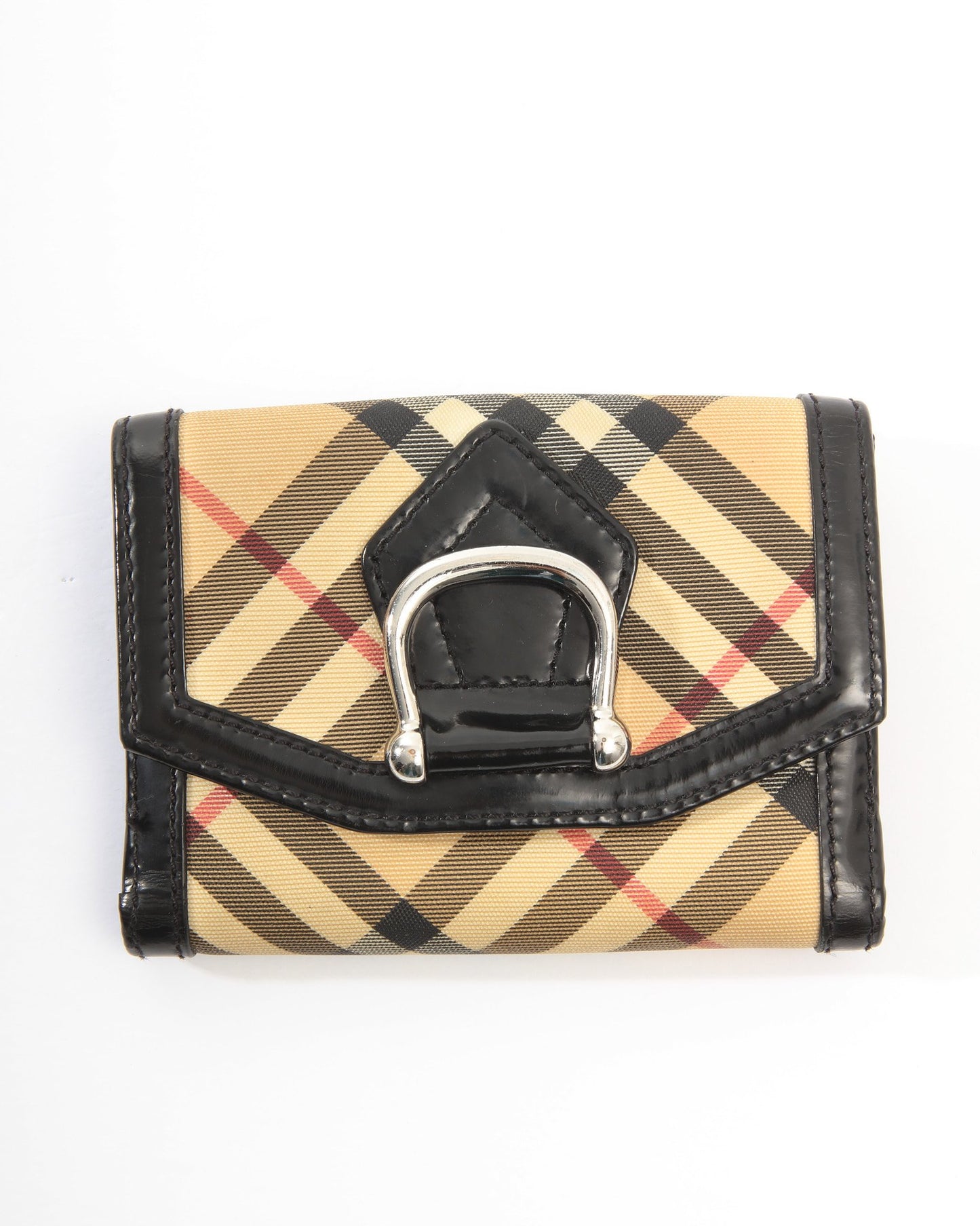 Burberry Nova Check Small Key Ring Wallet