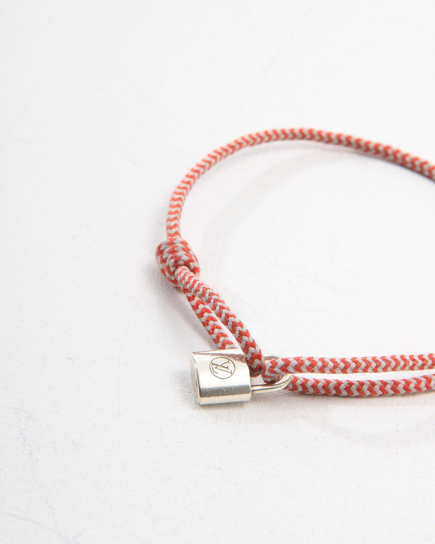 Louis Vuitton Sterling Silver Lockit Cord By Sophie Turner Bracelet