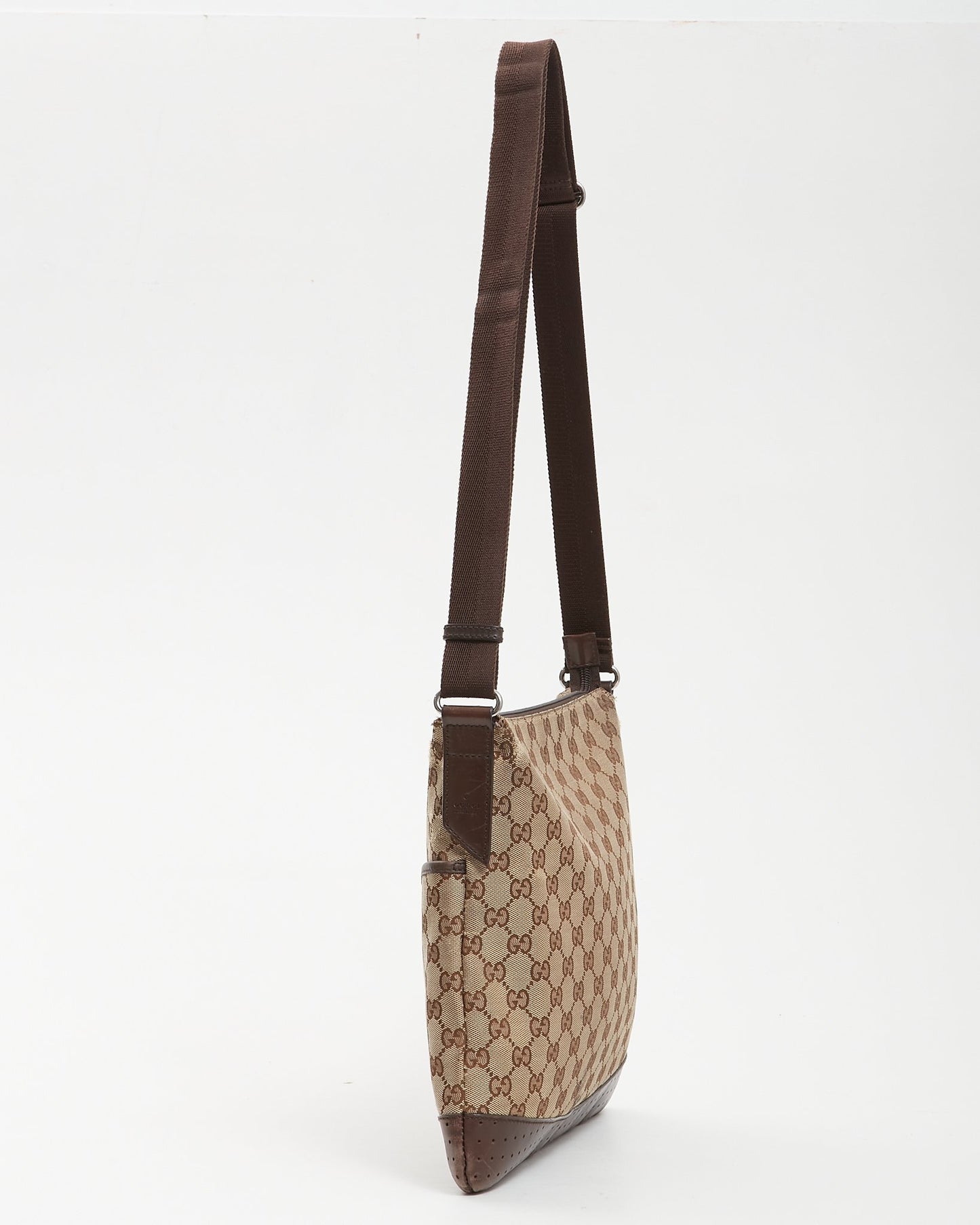 Gucci Brown GG Canvas Crossbody Bag