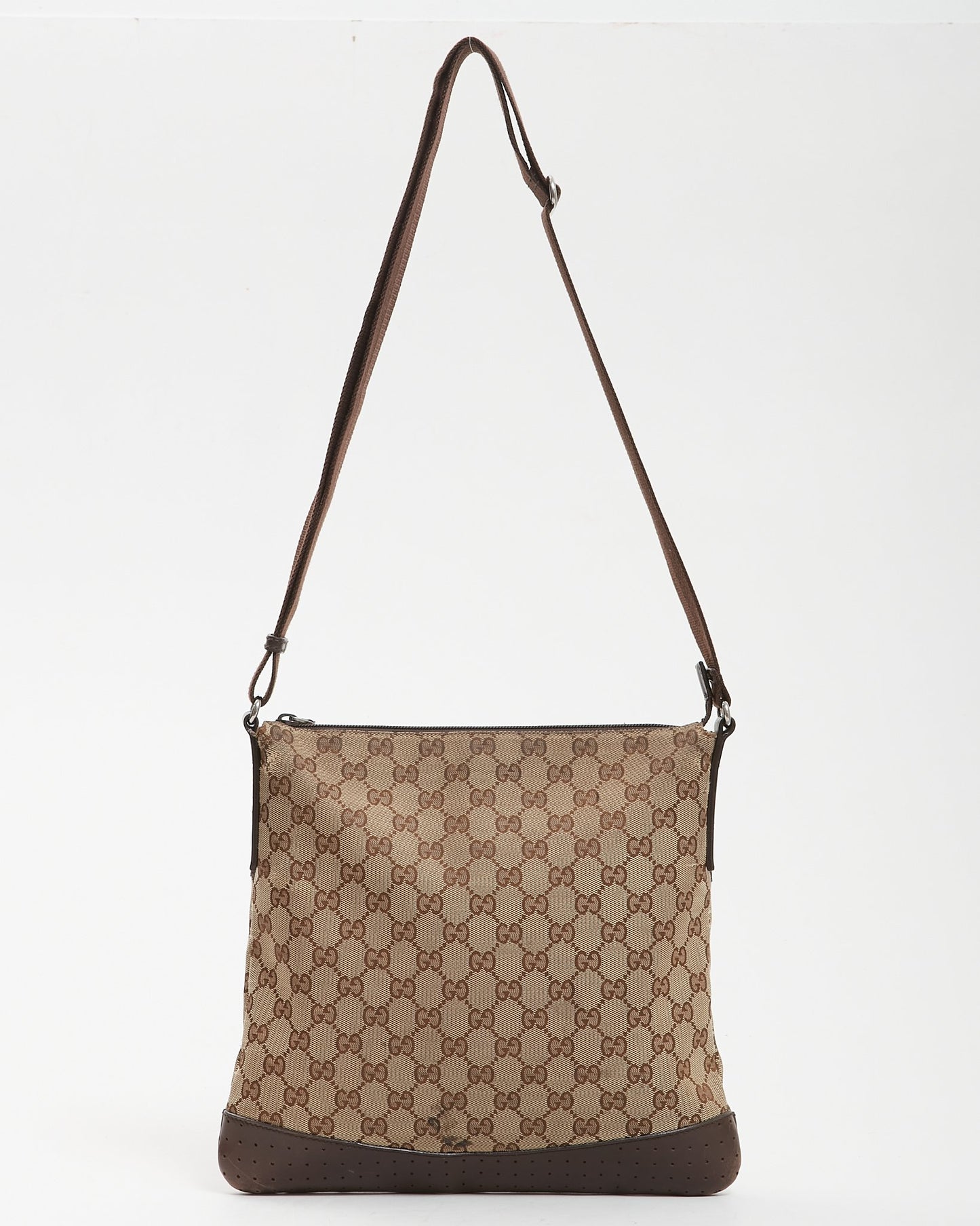 Gucci Brown GG Canvas Crossbody Bag