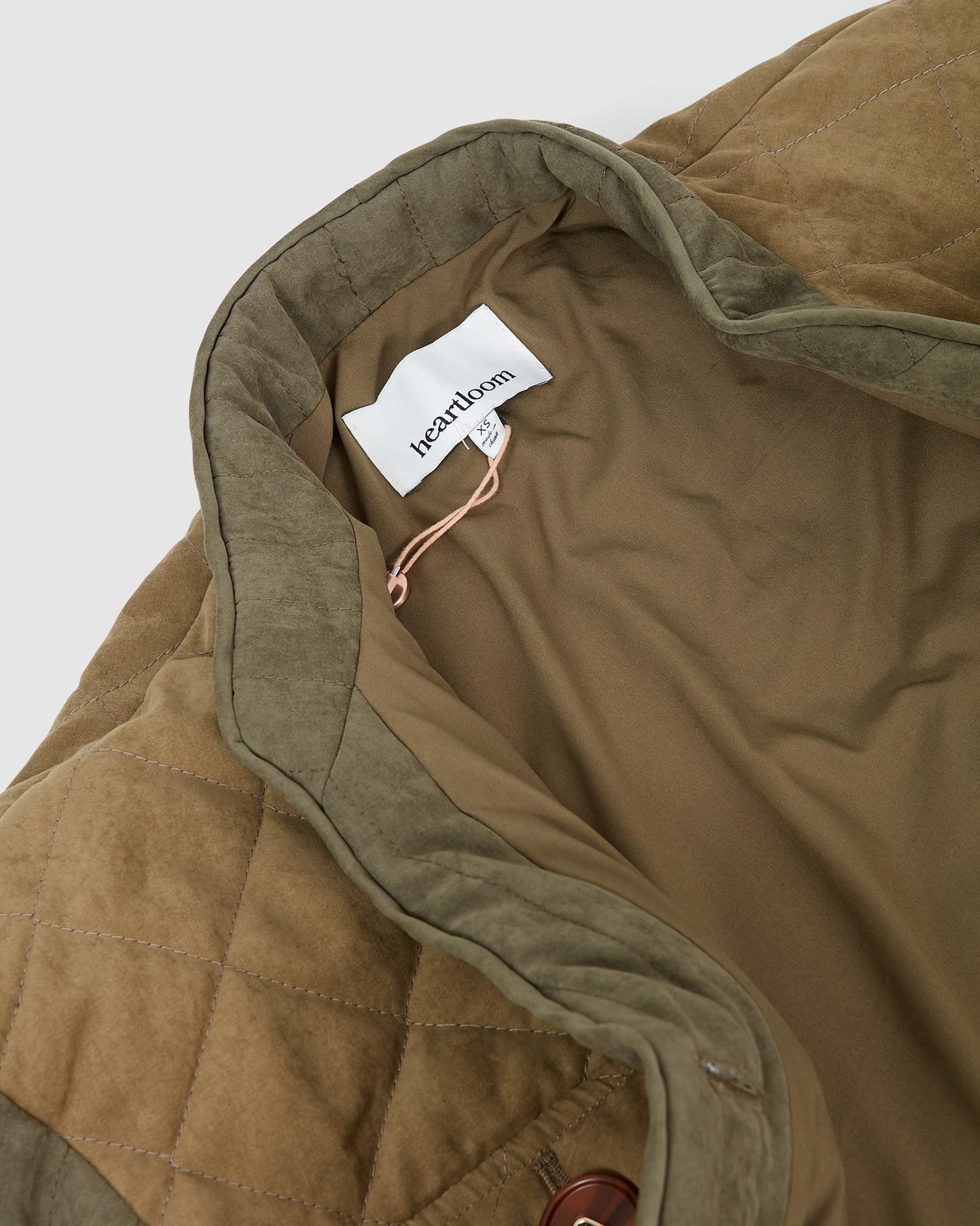 Heartloom Khaki Quilted Jacket - XS