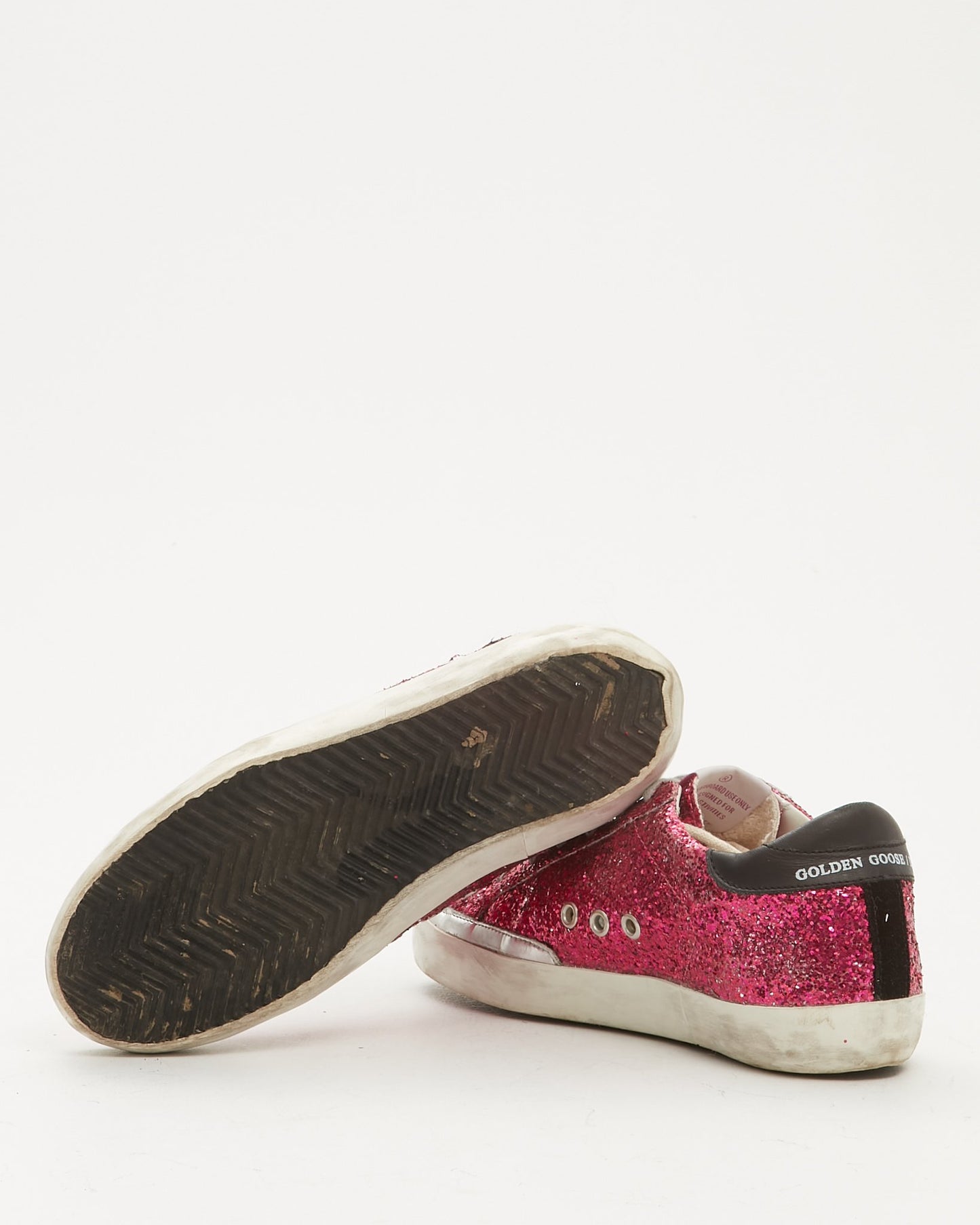 Golden Goose Pink Glitter Superstar Sneakers - 35