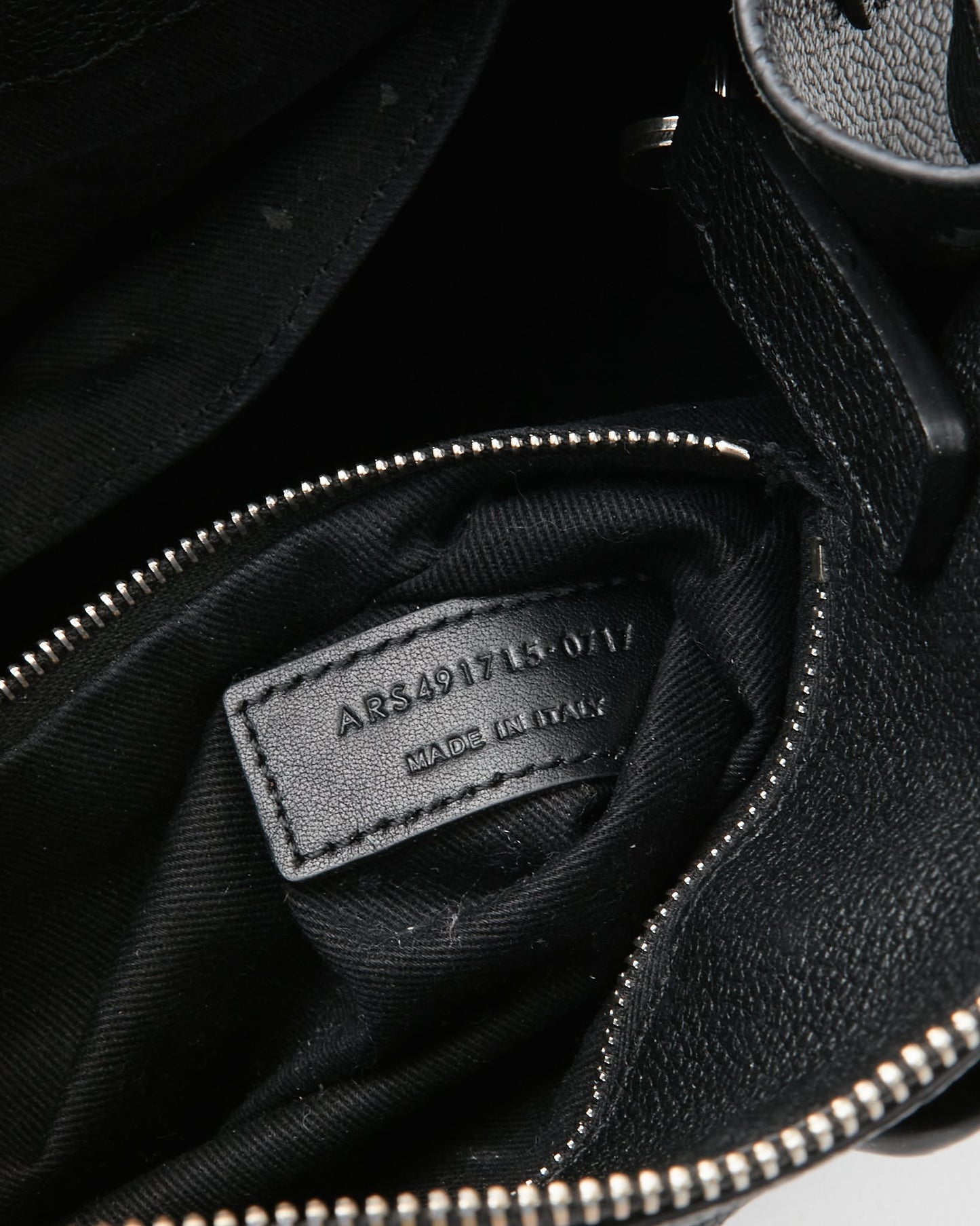 Saint Laurent Black Grained Leather Baby Sac De Jour Souple