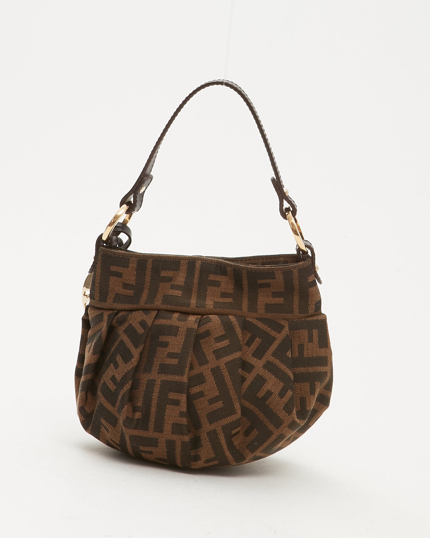 Fendi Brown Zucca Print Canvas Mini Chef Bag