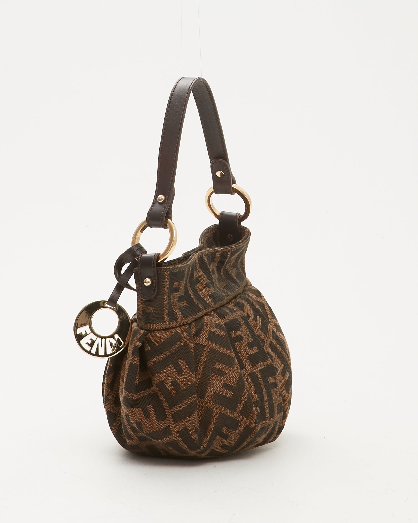 Fendi Brown Zucca Print Canvas Mini Chef Bag