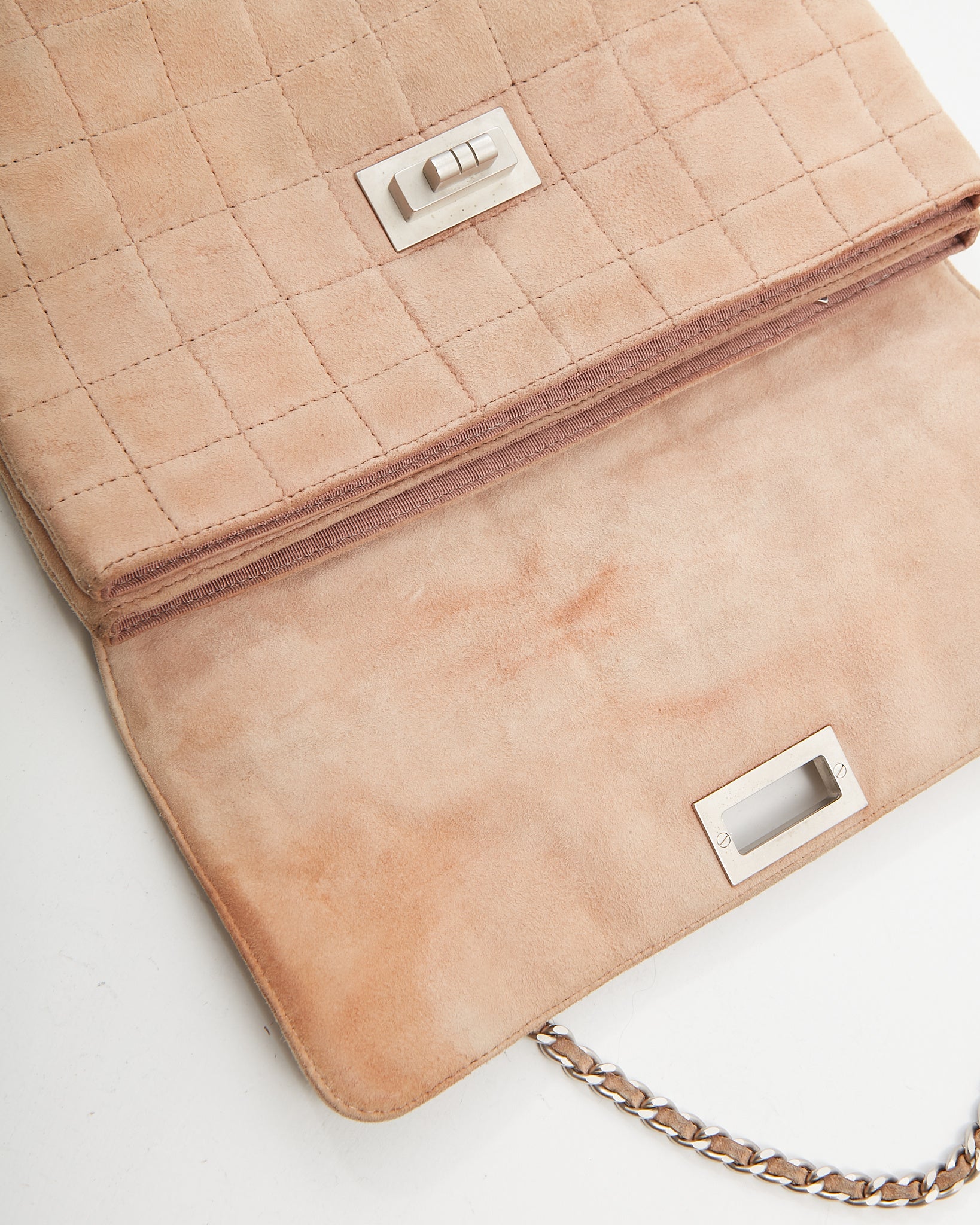 Chanel Beige Suede Reissue Flap Shoulder Bag