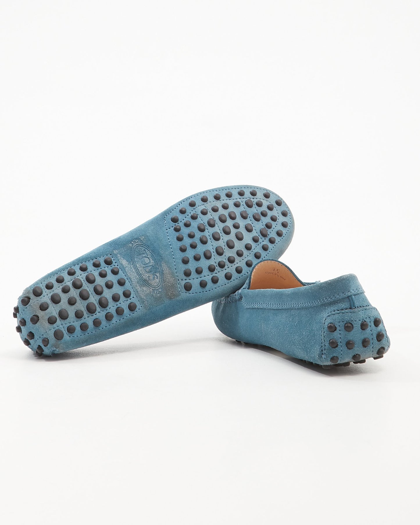 Tod
s Blue City Gommini Suede Driving Shoes - 35