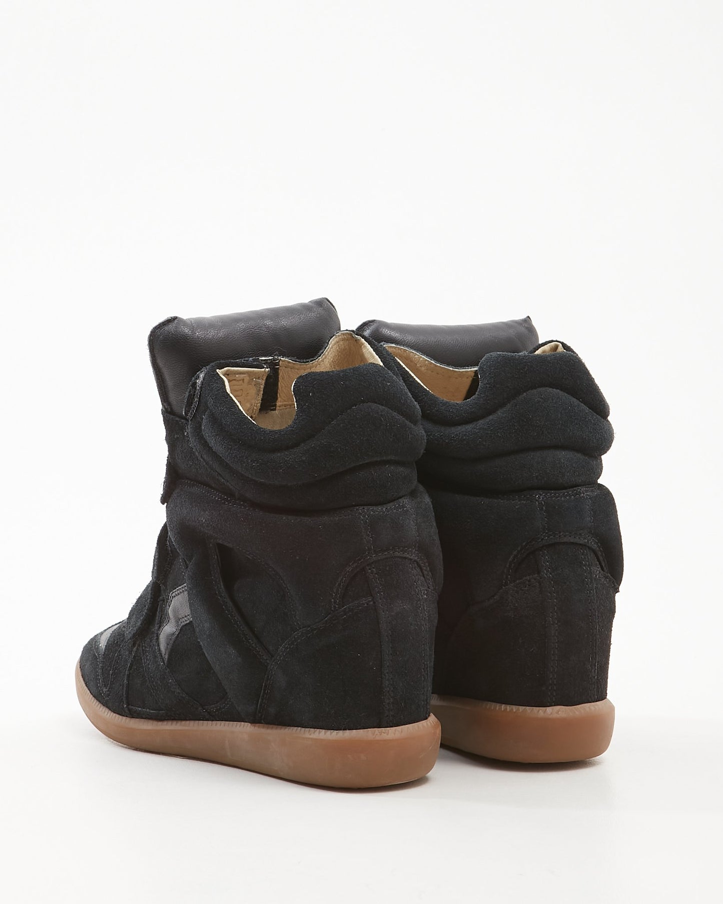 Isabel Marant Black Suede Wedges Sneakers - 39