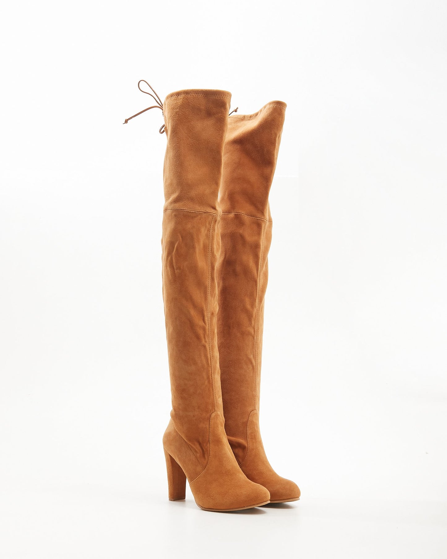 Stuart Weitzman Tan Suede Highland Over-the-Knee Boots - 37.5