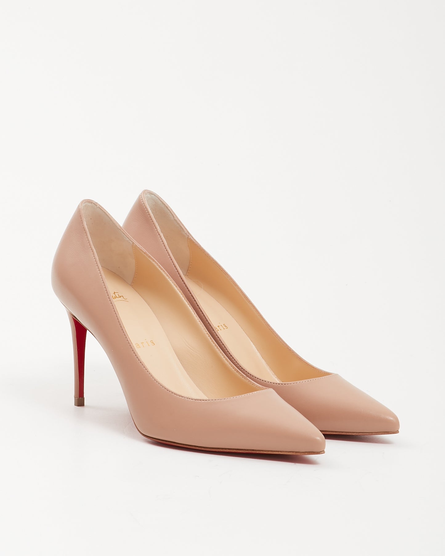 Louboutin Nude Nappa Leather Kate 85 Heel - 36