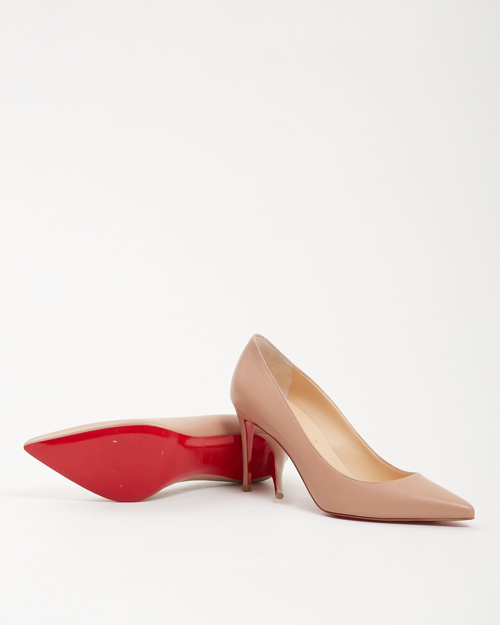 Louboutin Nude Nappa Leather Kate 85 Heel - 36