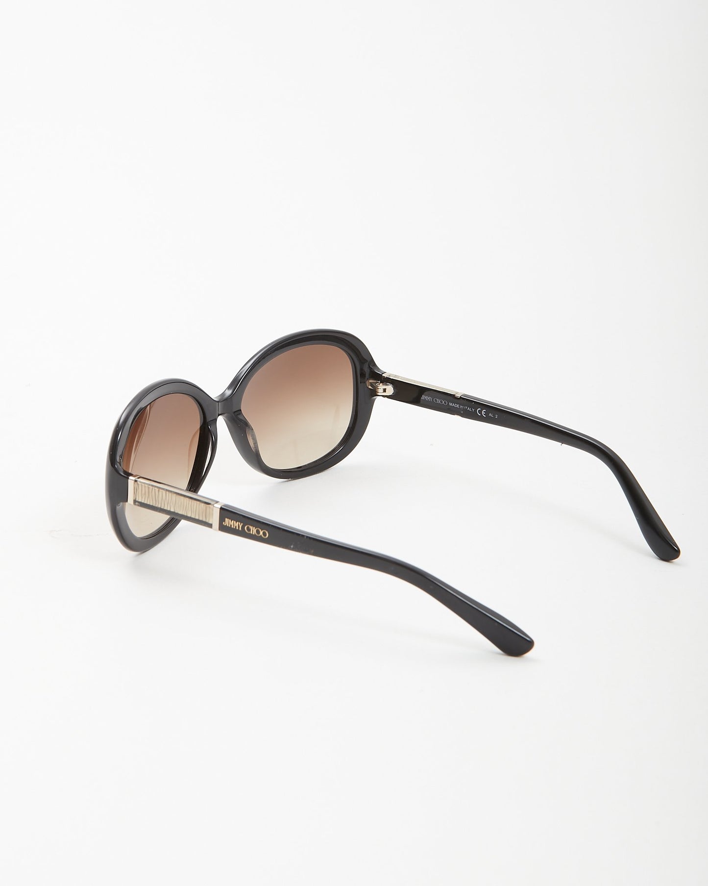 Jimmy Choo Black Monique Round Sunglasses