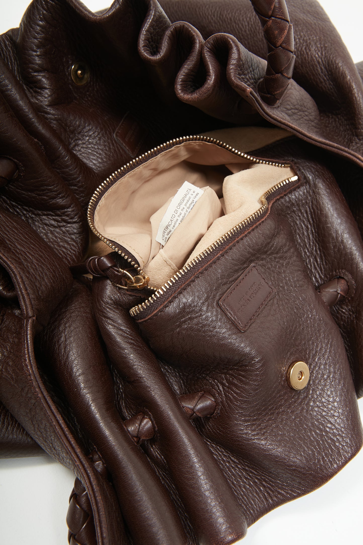 Bottega Veneta Brown Leather Hobo Bag