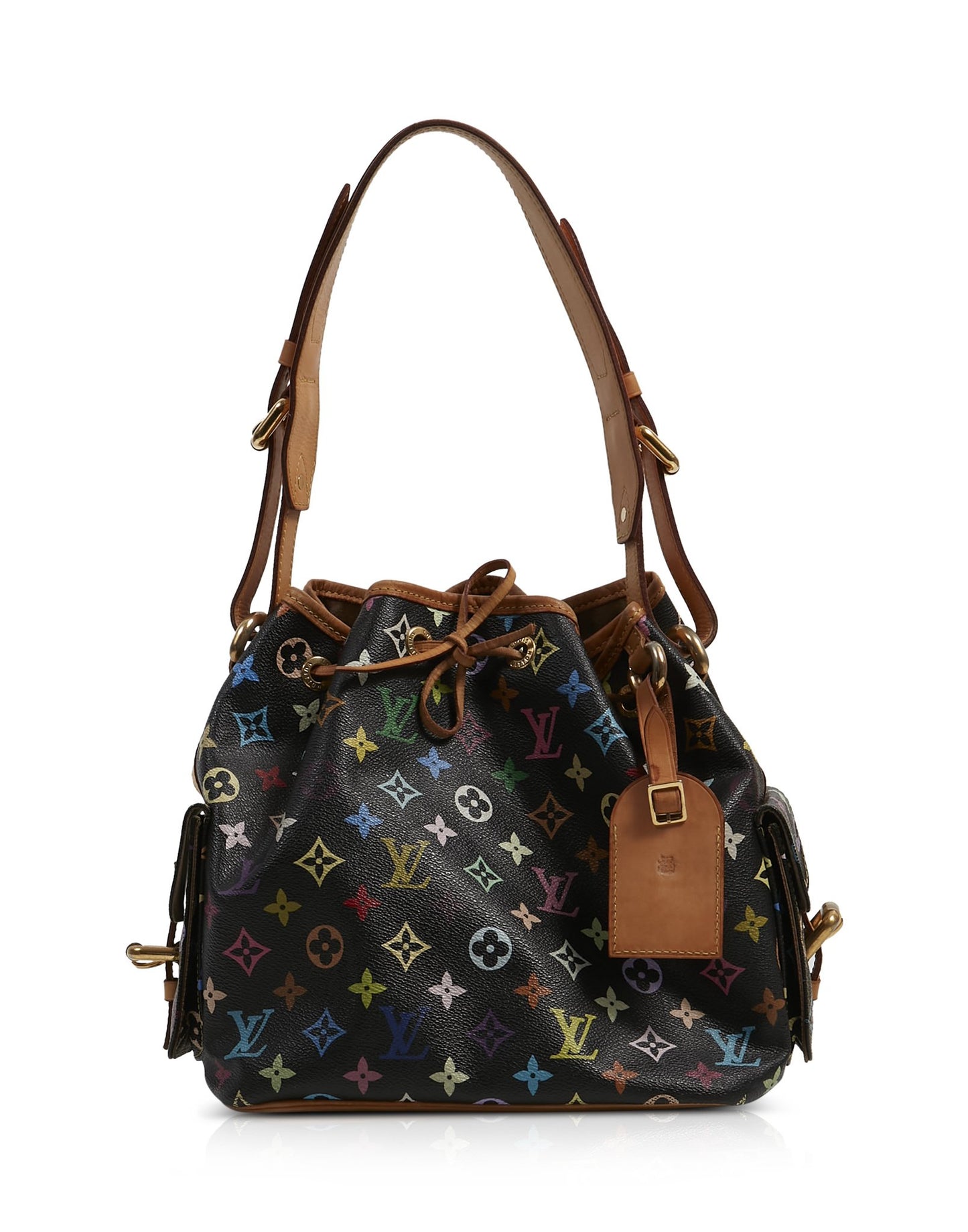 Louis Vuitton Black Multi Petit Noe Shoulder Bag