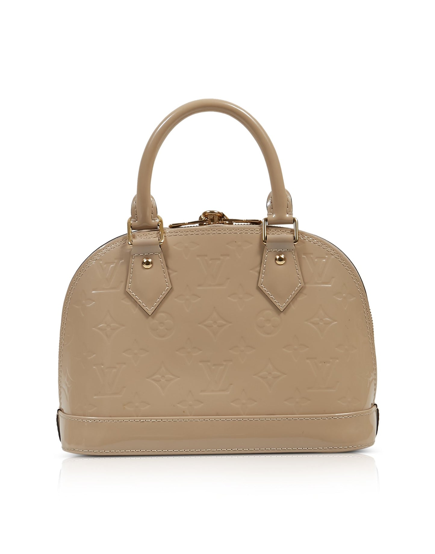 Louis Vuitton Beige Vernis Monogram Alma BB Bag