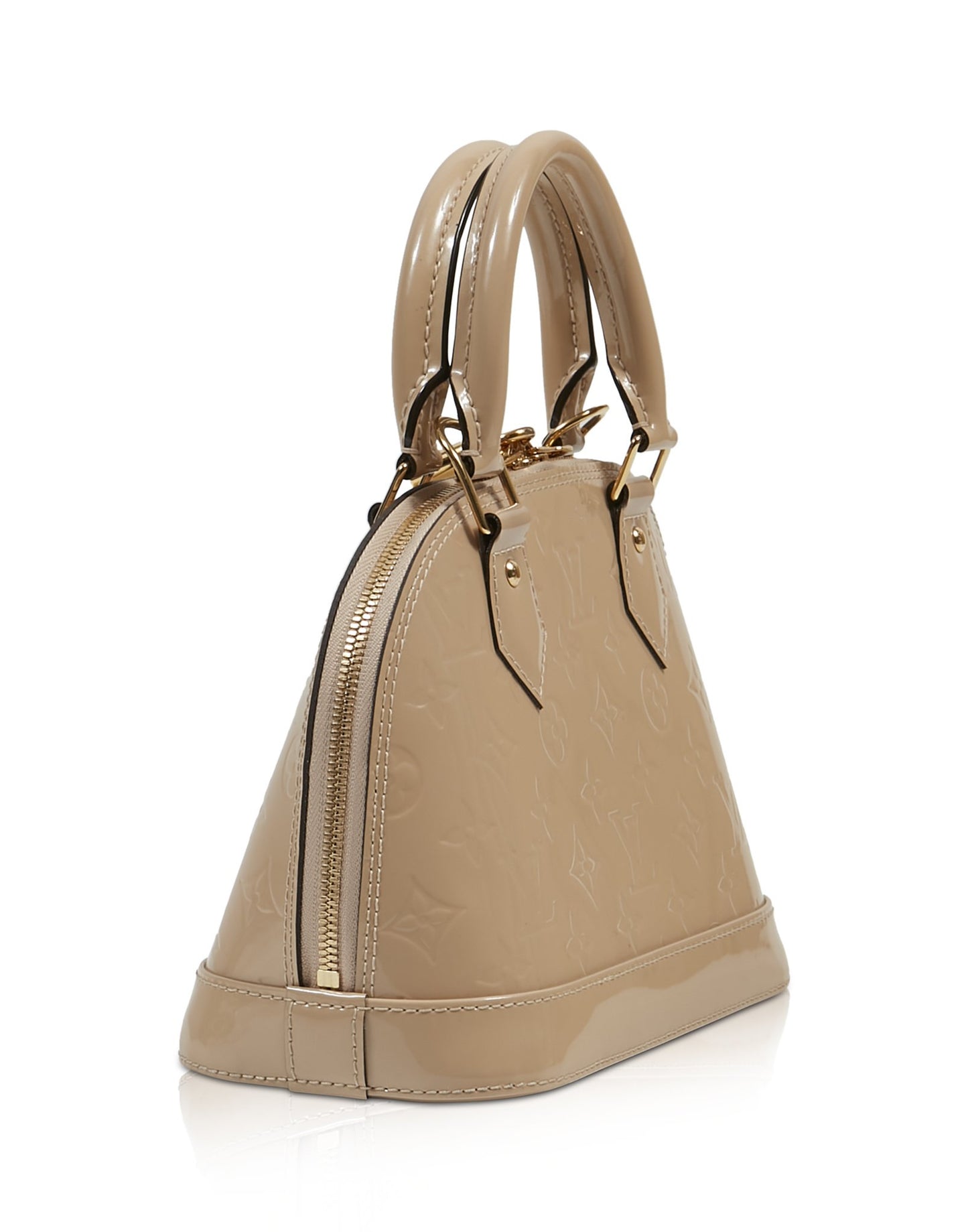 Louis Vuitton Beige Vernis Monogram Alma BB Bag