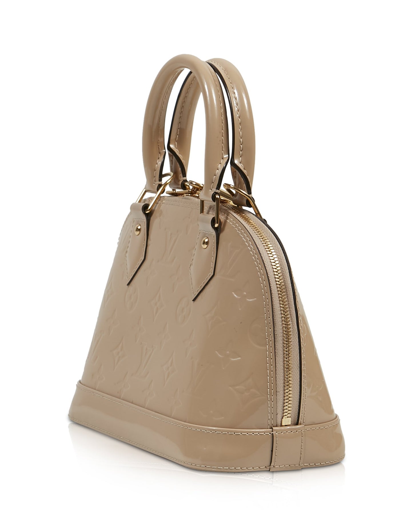 Louis Vuitton Beige Vernis Monogram Alma BB Bag