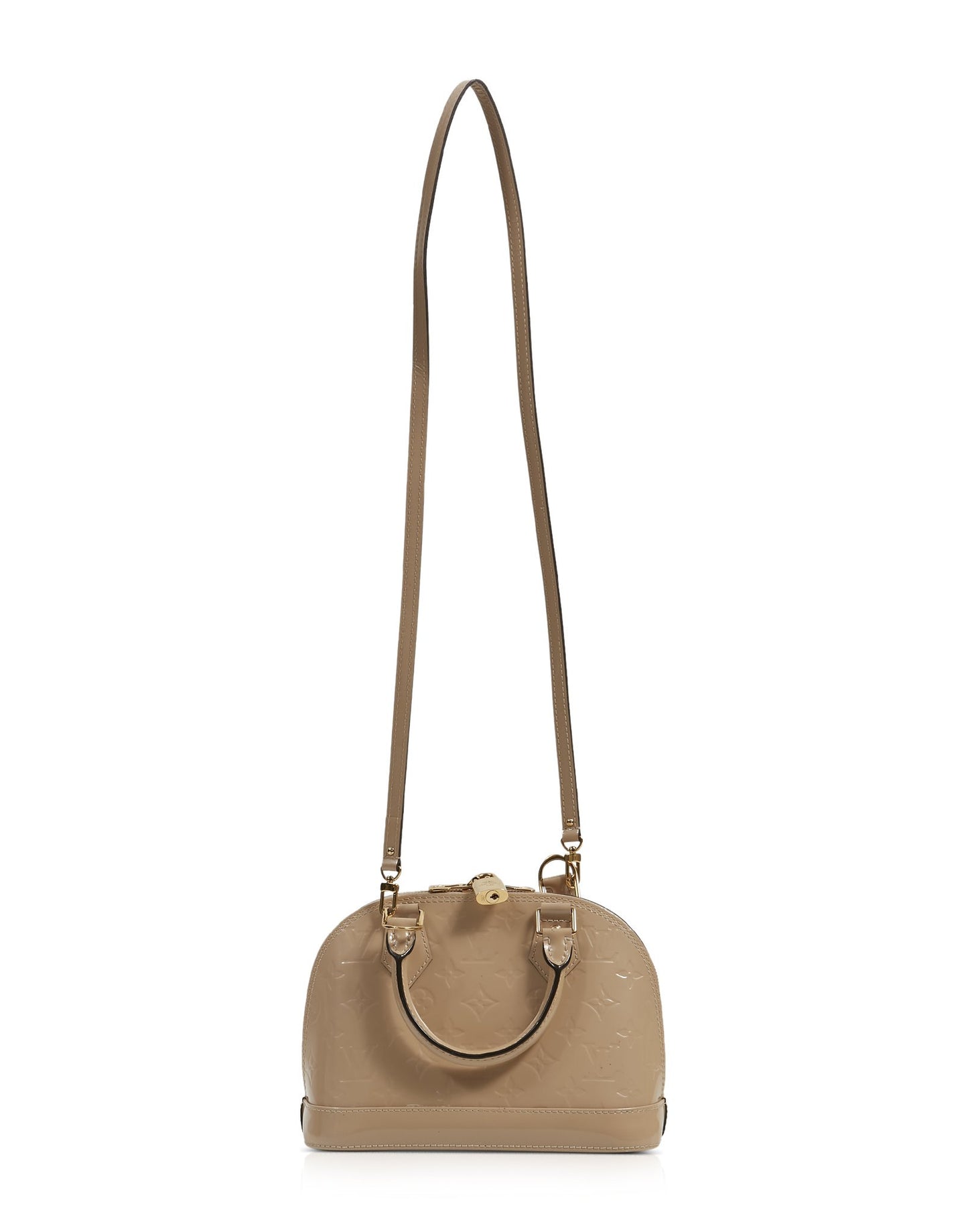 Louis Vuitton Beige Vernis Monogram Alma BB Bag