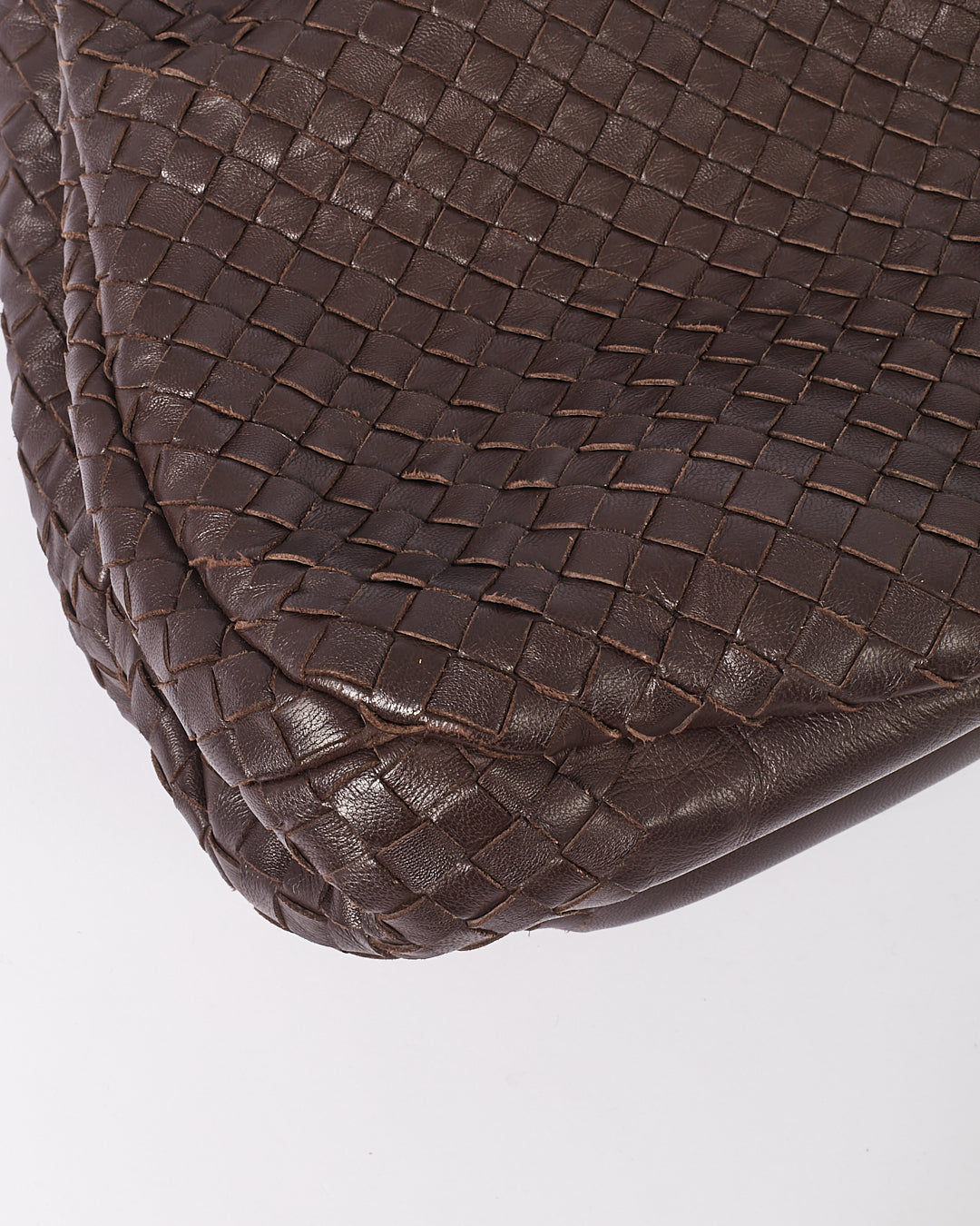 Bottega Veneta Brown Intrecciato Shoulder Bag