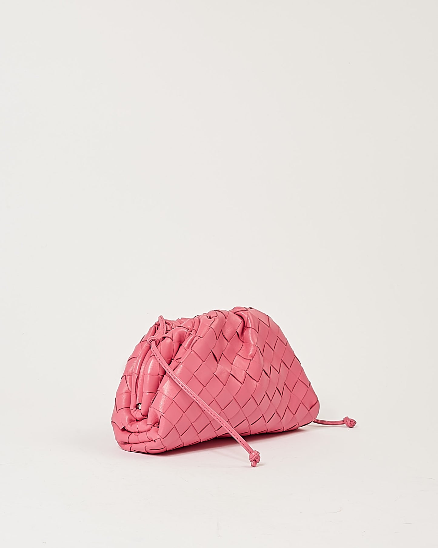 Bottega Veneta Pink Intrecciato The Mini Pouch Bag